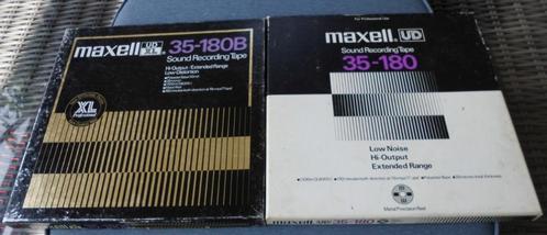 Maxell metalen spoelen met band . (26 cm)Tape is zeer goed, Audio, Tv en Foto, Bandrecorder, Bandrecorder, Ophalen of Verzenden