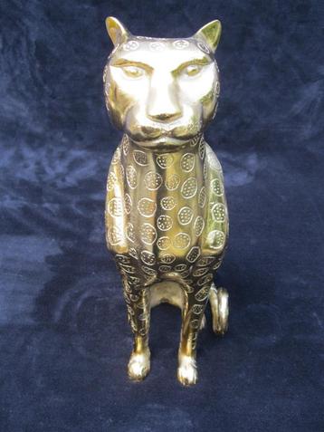 Hollywood Regency 'golden leopard'. beschikbaar voor biedingen