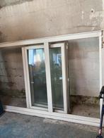Pvc raam met 3 vleugels 2m85 x 1m45, Enlèvement, Comme neuf