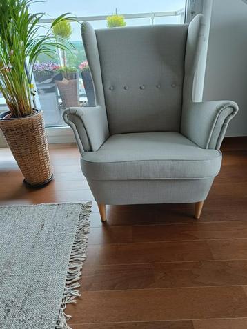 Ikea zetel lichtbeige., Huis en Inrichting, Ophalen, Gebruikt