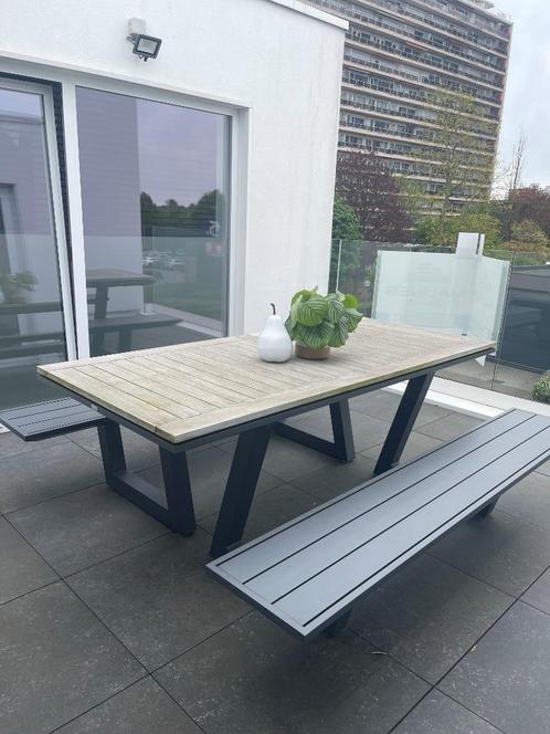 Tuintafel, Tuin en Terras, Tuintafels, Zo goed als nieuw, Rechthoekig, Overige materialen, Ophalen