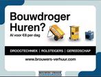 Bouwdrogers te huur! Gratis levering* gekeurde machines, Doe-het-zelf en Bouw, Ventilatie en Afzuiging, Ophalen, Nieuw, Ventilator en Afzuiger
