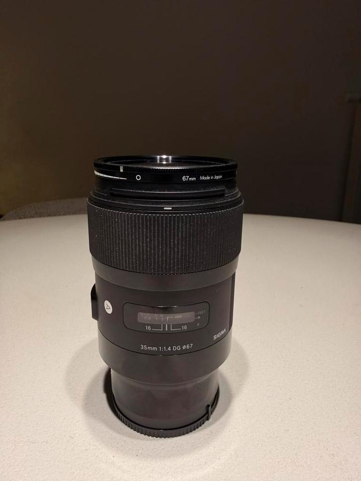 Sigma Art 35mm 1.4 DG (sony E-mount), TV, Hi-fi & Vidéo, Photo | Lentilles & Objectifs, Comme neuf, Enlèvement