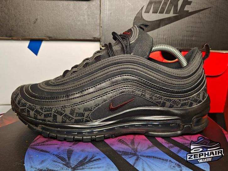 Nike Air Max 97 'Reflective Black' EU42 2018, Kleding | Heren, Schoenen, Gedragen, Sneakers, Zwart, Ophalen of Verzenden