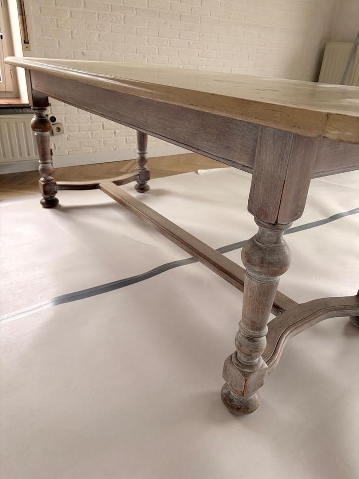 Tafel massief eik, Huis en Inrichting, Tafels | Eettafels, Gebruikt, 50 tot 100 cm, 200 cm of meer, Vijf personen of meer, Eikenhout