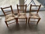 lot de 3 chaises basses en osier pour enfant, Autres types, Enlèvement, Utilisé