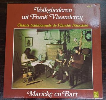 LP Marieke et Bart Volksliederen de la Flandre française FOL