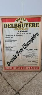 bieres delbruyere affiche 1959, Collections, Enlèvement ou Envoi