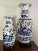 Set van 2 Chinese vazen met stempel, topstaat!, Antiquités & Art, Antiquités | Vases, Enlèvement