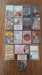 Originele audio cassettes diverse artiesten verzamel., Cd's en Dvd's, Cassettebandjes, 2 t/m 25 bandjes, Overige genres, Met bewaardoos, rek of koffer