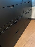 2  antracieten ikea ladekasten met 4 lades 160x54 cm, Ophalen, Zo goed als nieuw