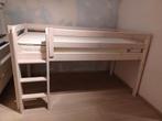 Lit mezzanine marque Flexa - en pin massif blanchi, Kinderen en Baby's, Kinderkamer | Stapelbedden en Hoogslapers, Ophalen, Gebruikt
