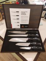 Set de couteaux de cuisine Royal Swiss "Damas 6 pièces", Maison & Meubles, Inox ou Chrome, Ensemble de couverts, Enlèvement ou Envoi