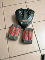 acculader met 2x accu's., Doe-het-zelf en Bouw, Ophalen