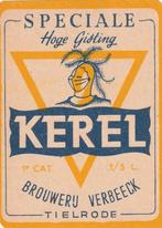 Bieretiket België : Verbeeck Tielrode Kerel, Collections, Marques de bière, Envoi, Neuf, Autres types, Autres marques