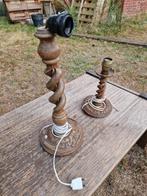 Vintage tafellampen met gedraaide barley twist voet, Ophalen
