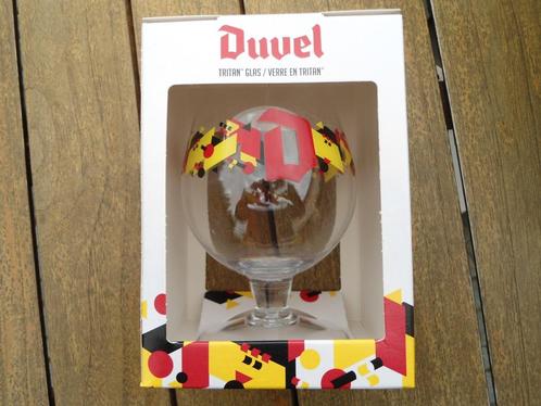 Duvel tritan onbreekbare glazen EK 2020 in doosje, Verzamelen, Biermerken, Nieuw, Duvel, Ophalen of Verzenden