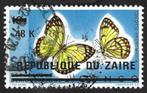 1 Zegel 1977 Zegels van Congo en Zaïre met opdruk (I), Ophalen of Verzenden, Gestempeld, Dier of Natuur