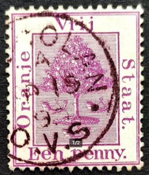 1 Penny Oranje Vrijstaat (Zuid Afrika) 1894, Postzegels en Munten, Postzegels | Afrika, Gestempeld, Zuid-Afrika, Ophalen of Verzenden