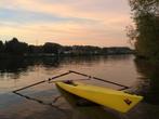 Virus boat Turbo skiff wing avirons carbone, Watersport en Boten, Roeiboten, Ophalen, Zo goed als nieuw, Overige materialen, Met roeispanen of peddels