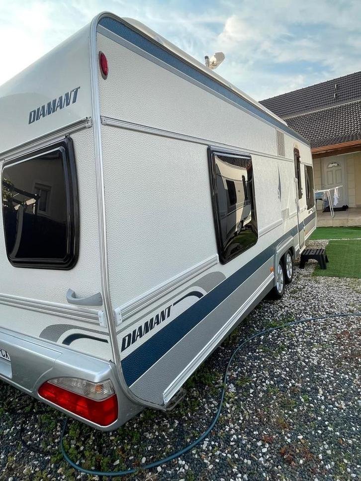 Fendt Diamant 650, Caravans en Kamperen, Caravans, Particulier, Fendt, Douche, Koelkast, Ophalen