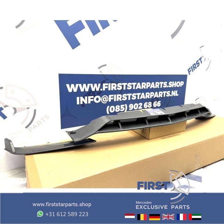 W206 C43 AMG BUMPER CARBON LOOK SPOILER LIP PERFORMANCE C KL, Auto-onderdelen, Overige Auto-onderdelen, Mercedes-Benz, Gebruikt