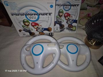 Mario Kart Wii-set + 2 Nintendo Wii-stuurwielen, Games en Spelcomputers, Games | Nintendo Wii, Ophalen of Verzenden, Gebruikt