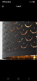 Hanglamp zwart/goud, Ophalen, Gebruikt, Kunststof, Modern