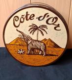 Oud blik chocolade Cote d'Or. Diameter 24cm., Ophalen of Verzenden, Zo goed als nieuw