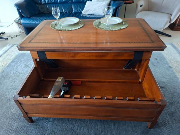 Salontafel met bar merk Richelieu MOET WEG WEGENS VERHUIS, Huis en Inrichting, Tafels | Salontafels, Ophalen