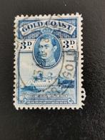Gold Coast 1938 - Koning George VI en Fort Christiansborg, Postzegels en Munten, Ophalen of Verzenden, Gestempeld
