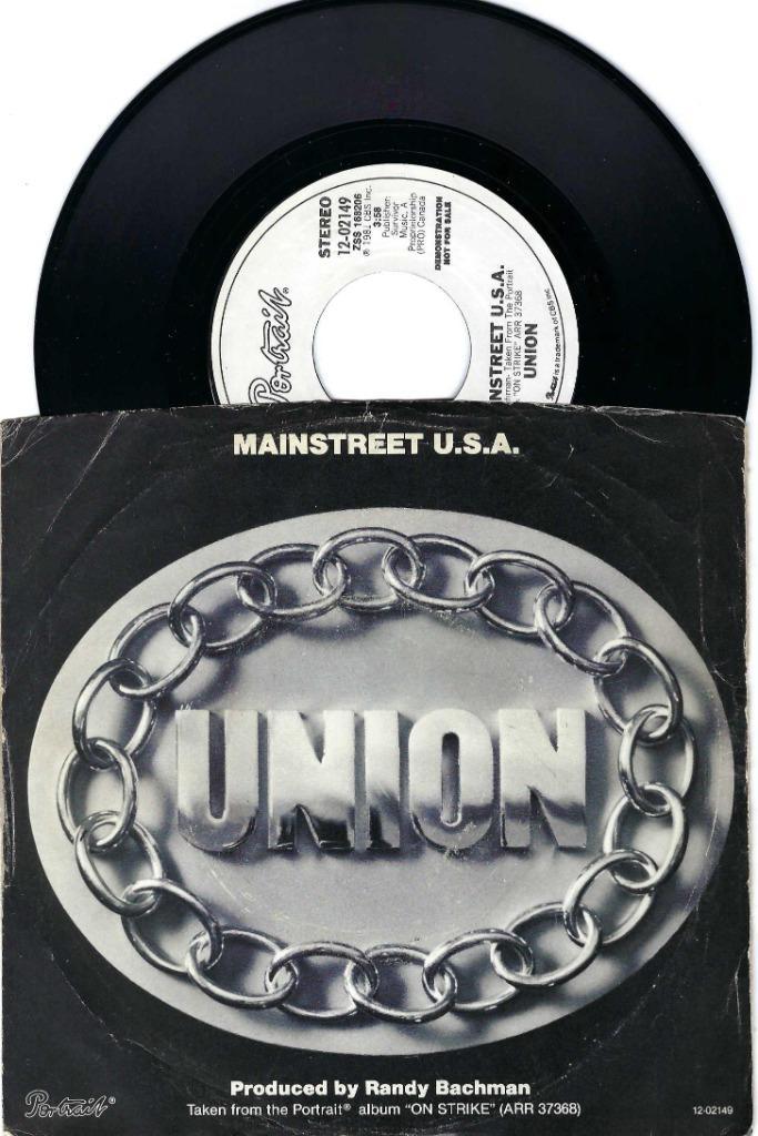 Union – Mainstreet U.S.A., Cd's en Dvd's, Vinyl Singles, Gebruikt, Single, Rock en Metal, 7 inch, Ophalen of Verzenden