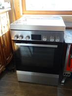 Bosch RVS gasfornuis met wokbrander en elektrische oven, Elektronische apparatuur, 4 kookzones, Vrijstaand, Gebruikt, Ophalen