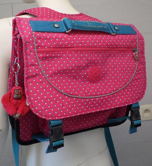 Kipling roze boekentas., Handtassen en Accessoires, Tassen | Schoudertassen, Zo goed als nieuw, Kipling, Roze, Ophalen of Verzenden