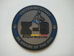 Patch Police K9 - hond - hond - defensie - onderzoek, Verzamelen, Ophalen of Verzenden, Landmacht, Embleem of Badge