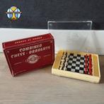 Frans Vintage Reis schaakspel / reis dammen ( Phidias ), Ophalen of Verzenden, Zo goed als nieuw