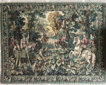 Magnifique tapisserie murale représentant 1 scène de chasse beschikbaar voor biedingen
