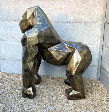Tuinbeeld gorilla origami H130cm / SUPERSOLDEN 1STUK beschikbaar voor biedingen