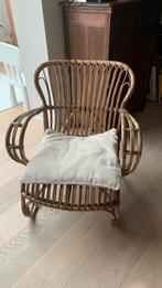 Vintage rieten zetel, Huis en Inrichting, Fauteuils, Ophalen, Zo goed als nieuw