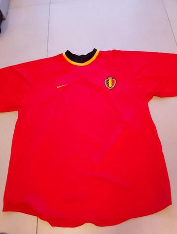 classic retro vintage voetbalshirt KBVB België Rode Duivels  beschikbaar voor biedingen