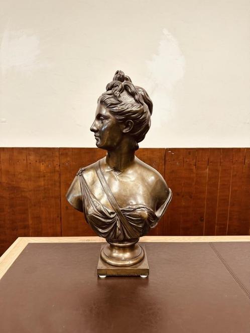 Buste Diana de Jager van Jean Antoine Houdon, Antiek en Kunst, Antiek | Kantoor en Zakelijk, Ophalen of Verzenden