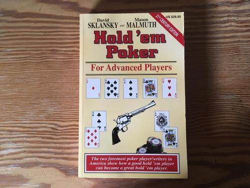 pokerboek David Sklansky - Hold'em Poker for Advanced Player, Boeken, Hobby en Vrije tijd, Nieuw, Overige onderwerpen, Verzenden