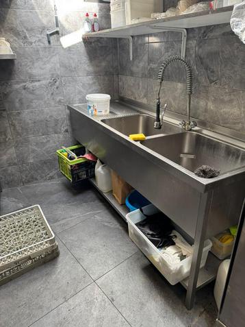 RVS Horeca Spoeltafel /Spoelbak beschikbaar voor biedingen