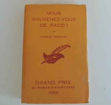 Livre - Vous souvenez-vous de Paco beschikbaar voor biedingen