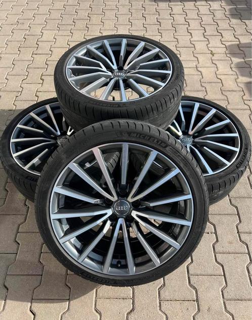 Audi A5 S5 velgen 19inch origineel + zomerbanden model 2024, Auto-onderdelen, Banden en Velgen, Banden en Velgen, Zomerbanden