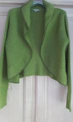 S.Martino korte cardigan kid mohair 42 Nieuw, Enlèvement ou Envoi, Neuf, Taille 42/44 (L), Vert