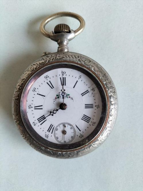Zakhorloge, Handtassen en Accessoires, Horloges | Heren, Gebruikt, Zakhorloge, Overige merken, Staal, Ophalen of Verzenden