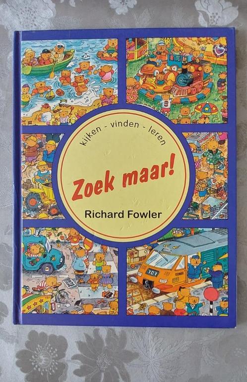 Zoekboek: Zoek maar – Richard Fowler, Livres, Livres pour enfants | Jeunesse | Moins de 10 ans, Comme neuf, Enlèvement ou Envoi