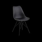 6 zwarte kuipstoelen ygo, Maison & Meubles, Chaises, Comme neuf, Enlèvement, Cinq, Six Chaises ou plus, Autres matériaux