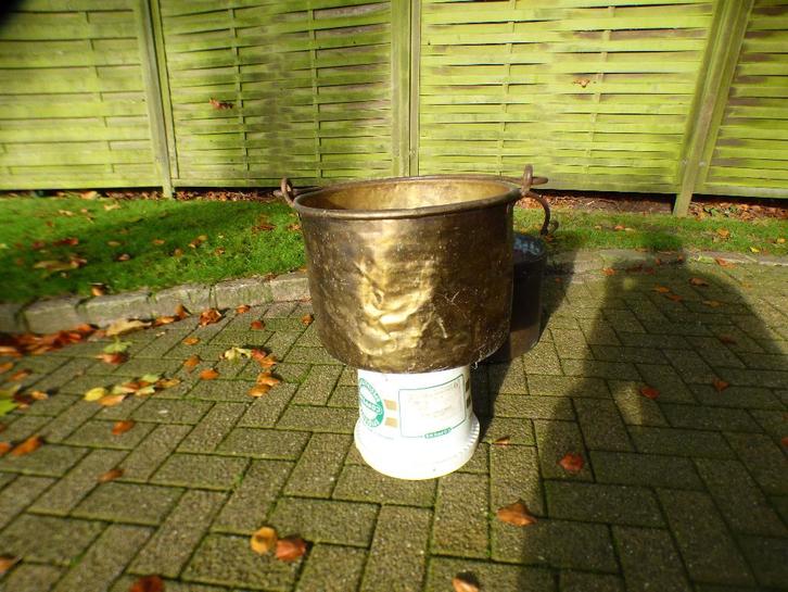 Koperen ketels en melkstoop, Antiek en Kunst, Antiek | Brons en Koper, Koper, Ophalen of Verzenden